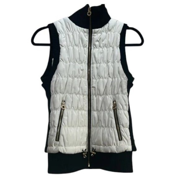 Calvin Klein Performance white and black quilted sleeveless puffer vest size S - Picture 2 of 7